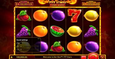 Hot Slot: 777 Stars: Slot machine