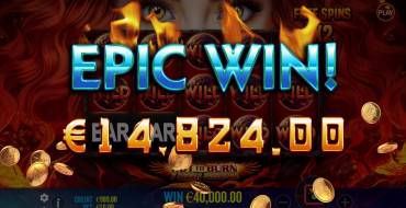 Hot to Burn – 7 Deadly Free Spins: Winnings