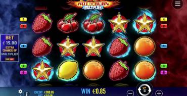 Hot to Burn Multiplier: Slot machine