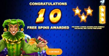 Joker Fortune Blitz 2: Free spins and/or respins