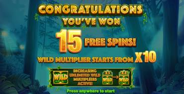 Jungle Fortune: Free spins and/or respins