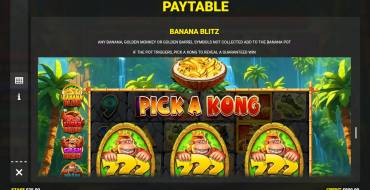 King Kong Cash Even Bigger Bananas 2: Bonus games