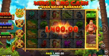 King Kong Cash Even Bigger Bananas: Winnings