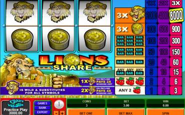 Lions Share slot online