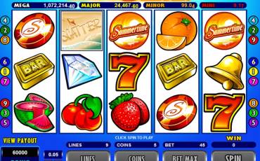 Mega Moolah Summertime – Progressive slot online