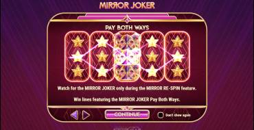 Mirror Joker: Unique features