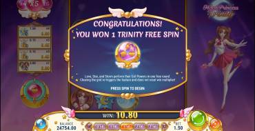 Moon Princess Trinity: Free spins