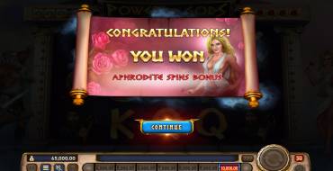 Power of Gods: The Pantheon: Free spins and/or respins