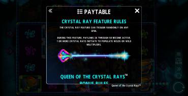 Queen of the Crystal Rays: Bonus Game