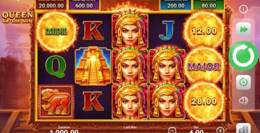 Queen of the Sun: Slot machine