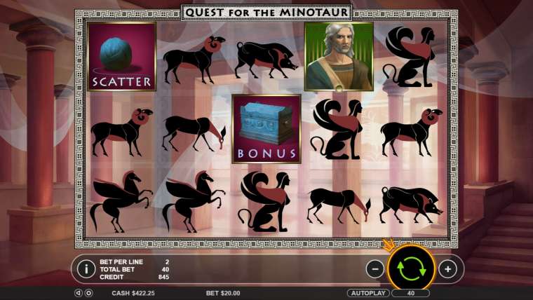 Play Quest for the Minotaur slot