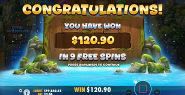 Raging Waterfall Megaways: Winnings