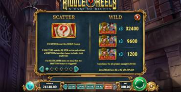 Riddle Reels: A Case of Riches: Special symbols