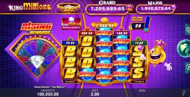 Rising Rewards King Millions: Slot machine