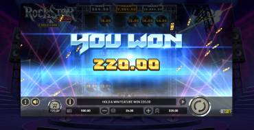 RockStar World Tour Hold&Win: Winnings