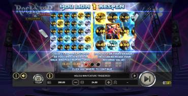 RockStar World Tour Hold&Win: Free spins and/or respins