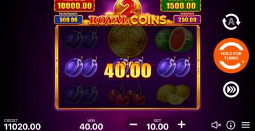 Royal coins 2: Hold and Win: Winnings