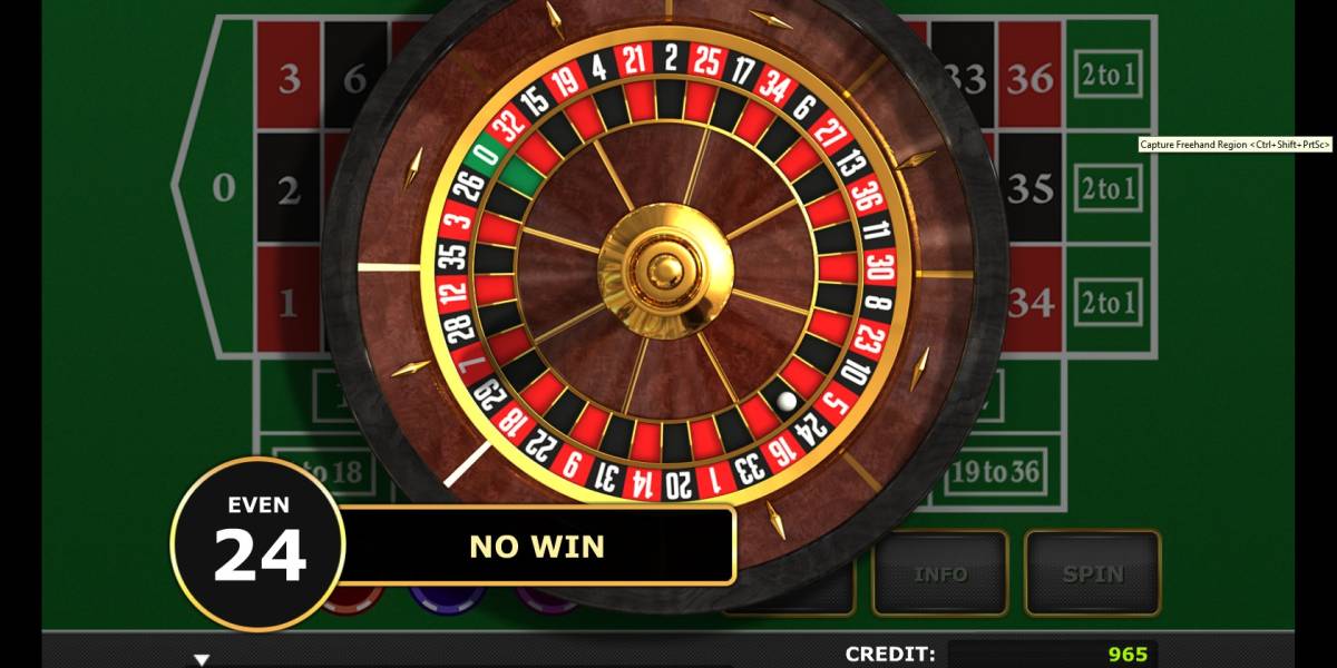 Royal Crown European Roulette online