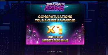 Samurai's Katana: Free spins