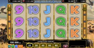 Savanna`s Life: Slot machine