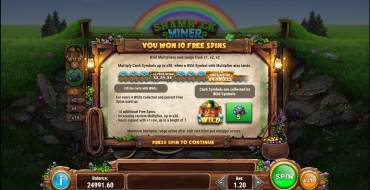 Shamrock Miner: Free spins