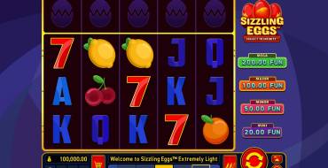 Sizzling Eggs Extremely Light: Slot machine