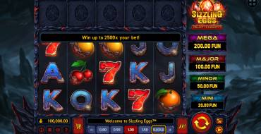 Sizzling Eggs: Slot machine