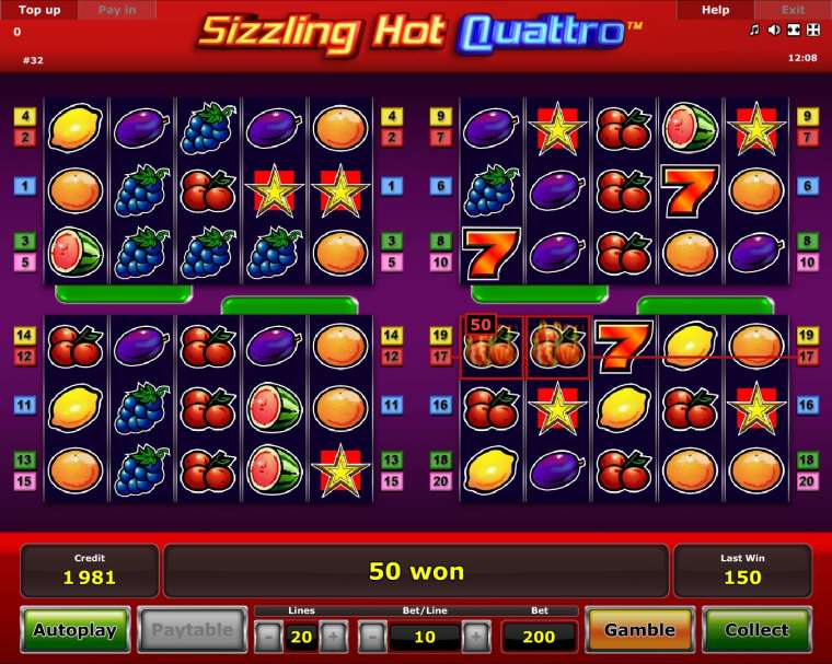 Play Sizzling Hot Quattro slot