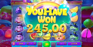 Slime Party: Accrual of winnings