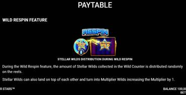 Stellar Stars: Free spins and/or respins