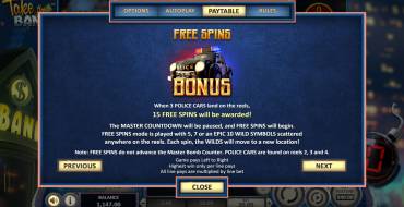 Take the Bank: Free Spins