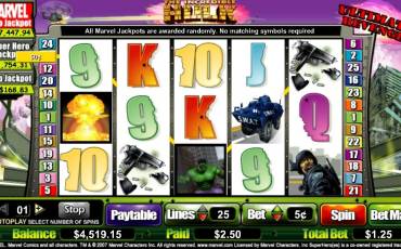 The Incredible Hulk: Ultimate Revenge slot online