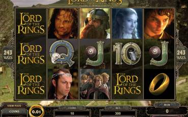 The Lord of the Rings slot online