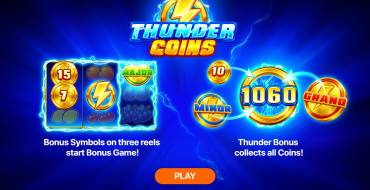 Thunder Coins: Hold and Win: Unique features