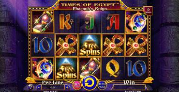 Times of Egypt Pharaoh's Reign: Slot machine