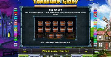 Treasure and Glory: Bonuses