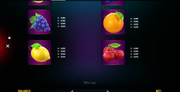 Triple Fruit Deluxe Megaways: Paytable