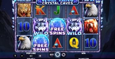 Wolf Fang – Crystal Caves: Slot machine