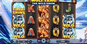 Wolf Fang – The Wild Snow: Slot machine