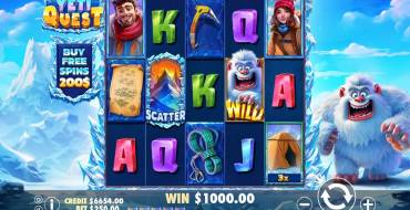 Yeti Quest: Slot machine