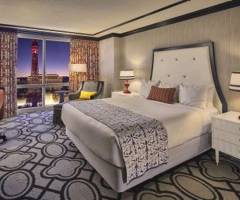 Paris Resort Casino: Burgundy King Room With An Eiffel Tower View