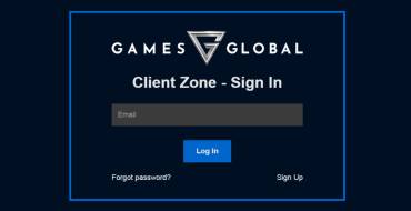 Games Global: Customer area