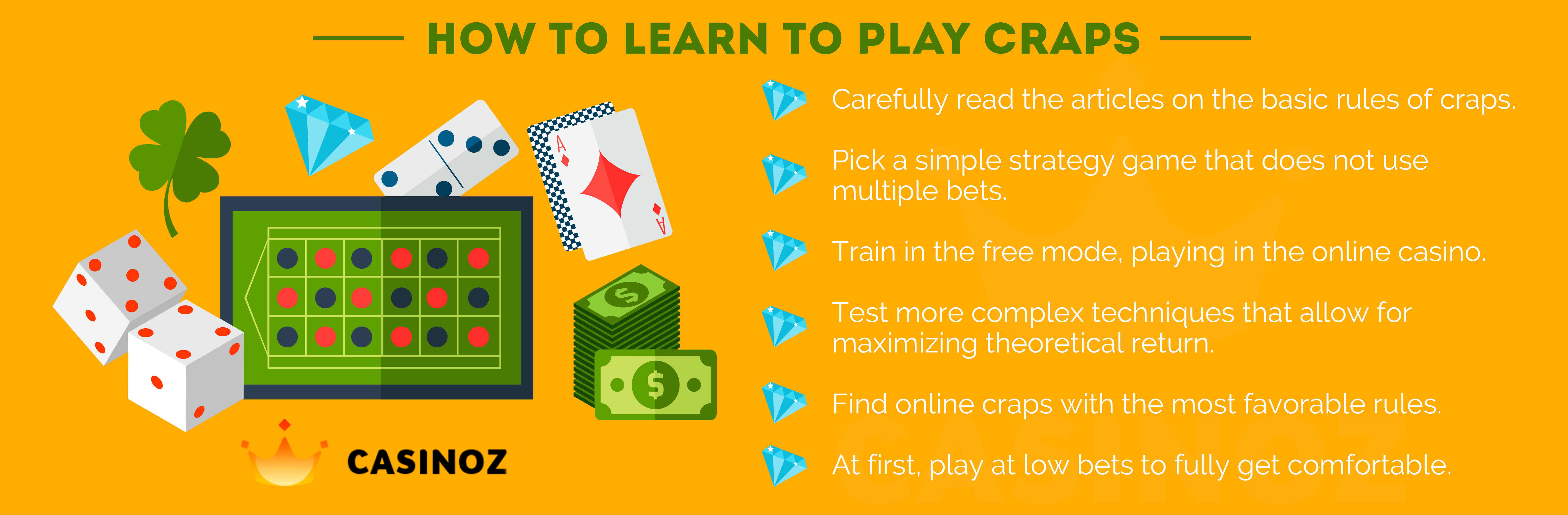 casino craps rules and strategy