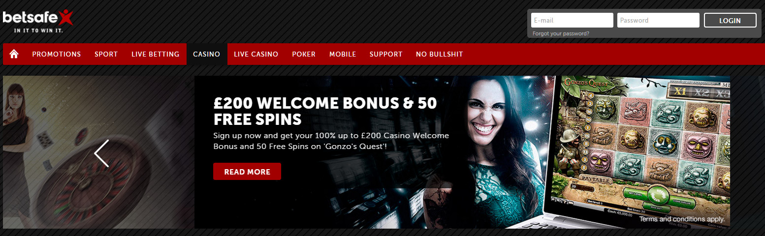 betsafe casino bonus code