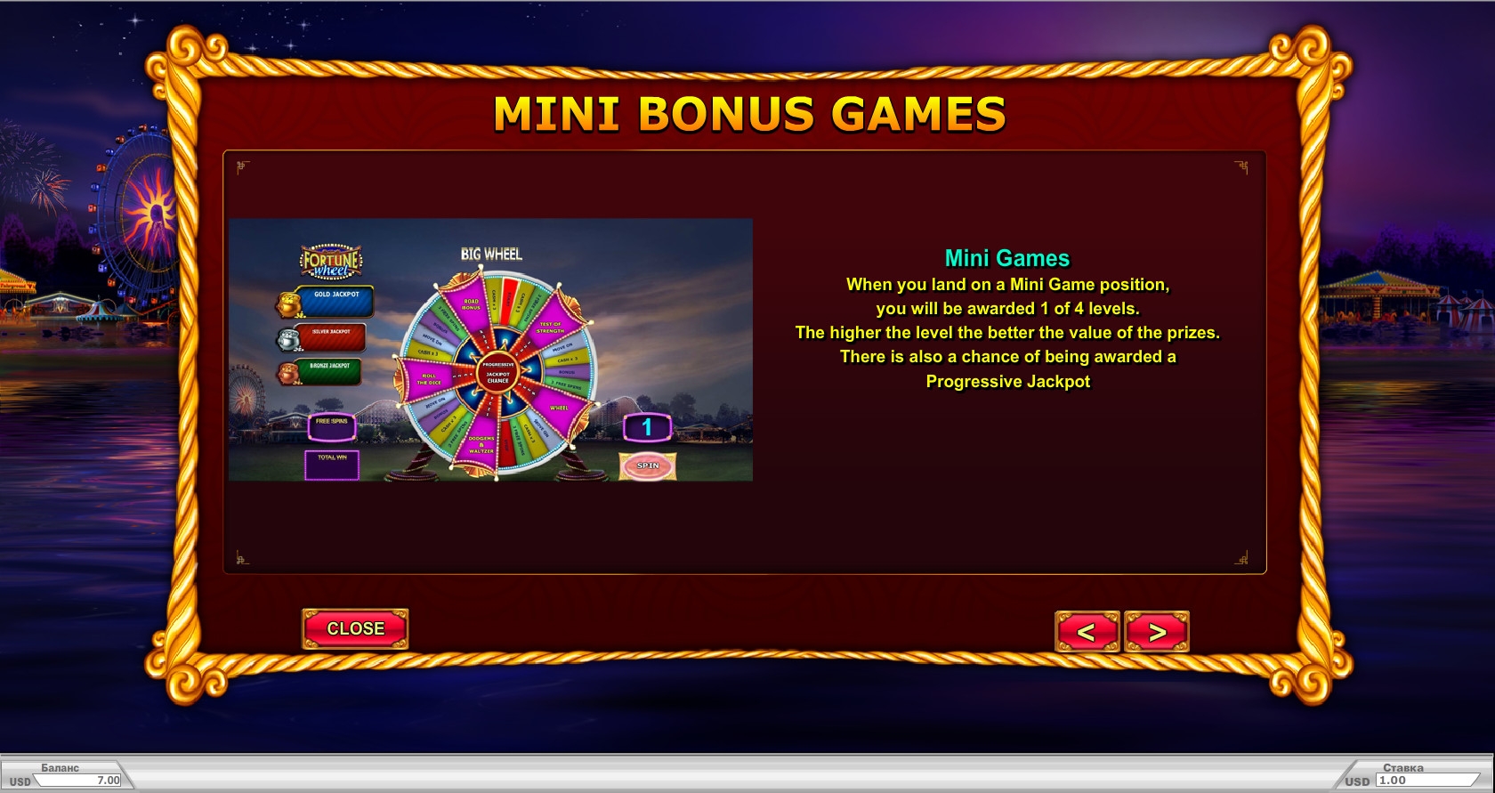 Wheel of fortune slot online game