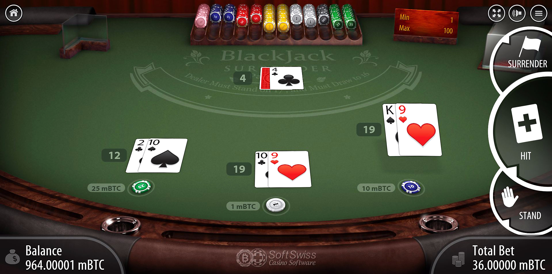 when can you surrender in blackjack