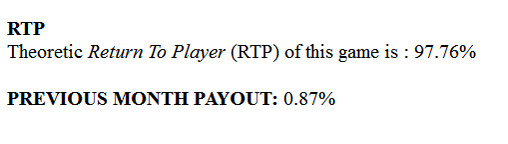 payout percentage for betsoft casinos