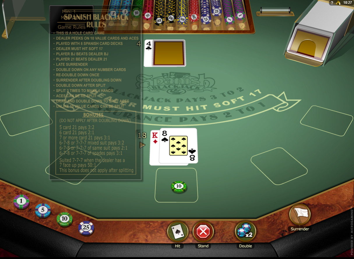 free blackjack spanish 21 game online